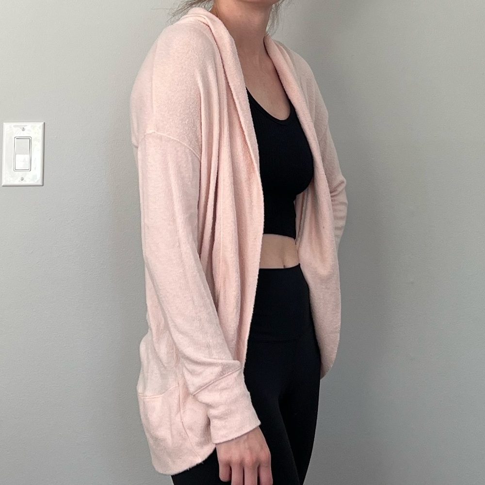 Aerie Fleece Ballet Cardigan